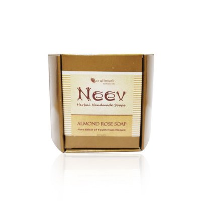 Almond Rose Handmade Soap- Pure Elixir of Youth from Nature -100 gms