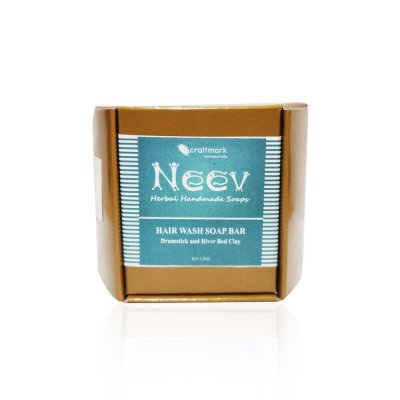 Hair Wash Soap Bar Drumstick and River Bed Clay