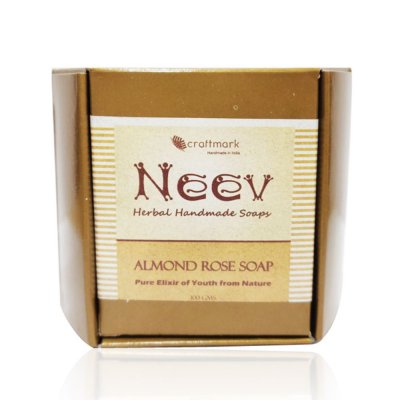 Almond Rose Handmade Soap- Pure Elixir of Youth from Nature