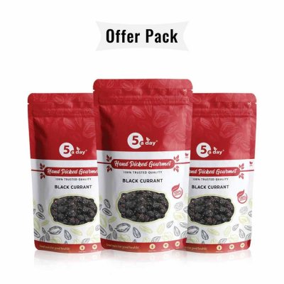 Dried Black Currant, 750 GMS, Pack of 3 (250 GMS X 3)