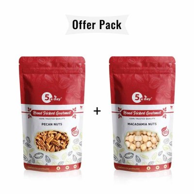 Macadamia Nuts, 200 GMS + Pecan Nuts, 200 GMS