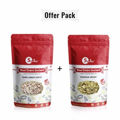 Sunflower Seeds, 250 GMS + Pumpkin Seeds, 250 GMS