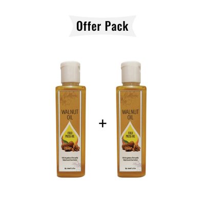 Cold Press Walnut Oil, 100ml, Pack of 2(100ml X 2)