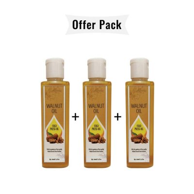 Cold Press Walnut Oil, 100ml, Pack of 3(100ml X 3)