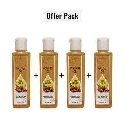 Cold Press Walnut Oil, 100ml, Pack of 4(100ml X 4)