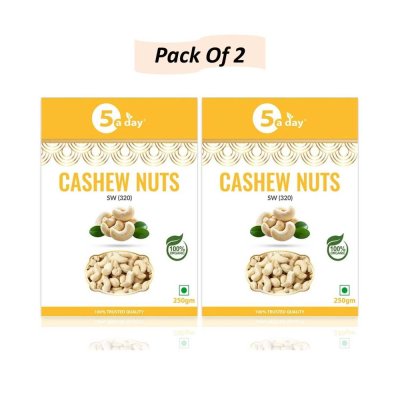 Cashew Nuts (Kaju), Grade 320, 500 (250 GMS X 2)