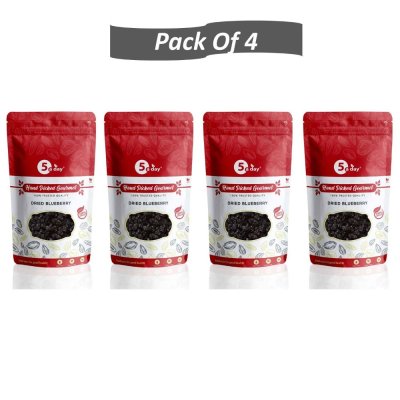 Dried Blueberry, Unsweetened, 800 GMS (200 GMS X 4)