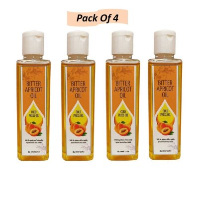 Cold Press Apricot Oil, 400 ML Or 3.3 fl.Oz (100 ML X 4)
