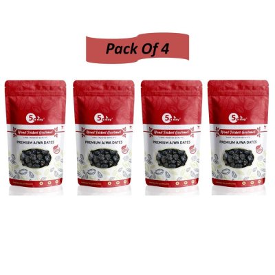 Ajwa Dates, No Sugar Coating, 1 KG (250 GMS X 4)