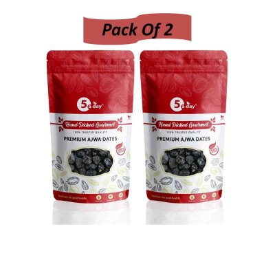 Ajwa Dates, No Sugar Coating, 500 GMS (250 GMS X 2)