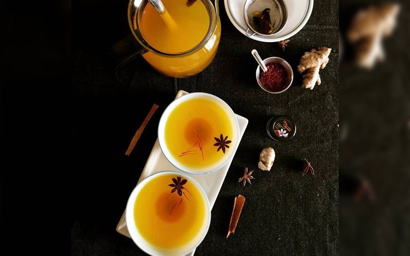 Spiced Saffron Tea