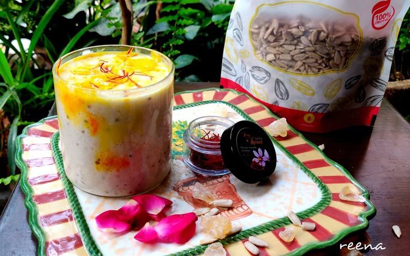 Kesar Coconut Milk Shake